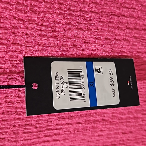 Tommy Hilfiger Women Pink Short Puff sleeve Button Down Front Top Blouse Size XL - Picture 6 of 10